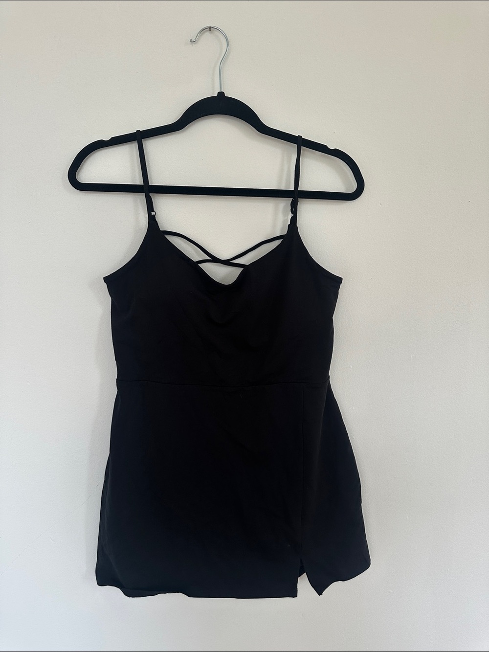 Express Black Strappy Cami Romper